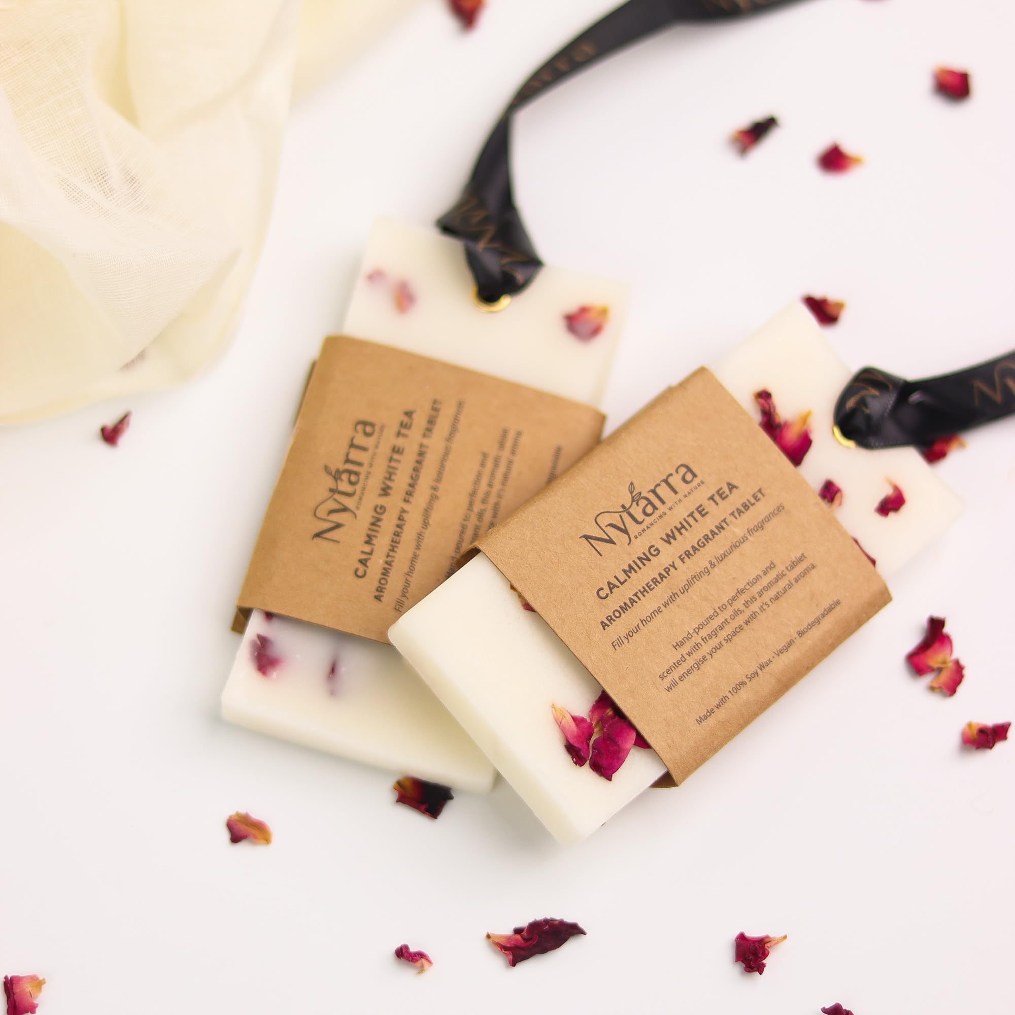 Nytarra Wax tablet Wardrobe long lasting pack of 2 Air Freshener Bar Calming White Tea Aromatherapy Fragrance Handmade, Scented Sachet for Closets, Drawers, Cupboard (B0BZPSY6XG) Amazon Price History, Amazon Price Tracker