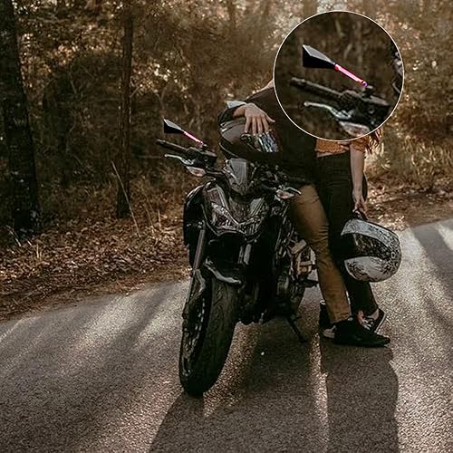 Miniatura 6 de M8 M10 CNC Espejos laterales retrovisores para motocicleta compatibles con Yamaha MT-03 MT-07 FZ-07 MT-09 FZ-09 MT-10 FZ-10 Kawasaki Z650 Z750 Z800