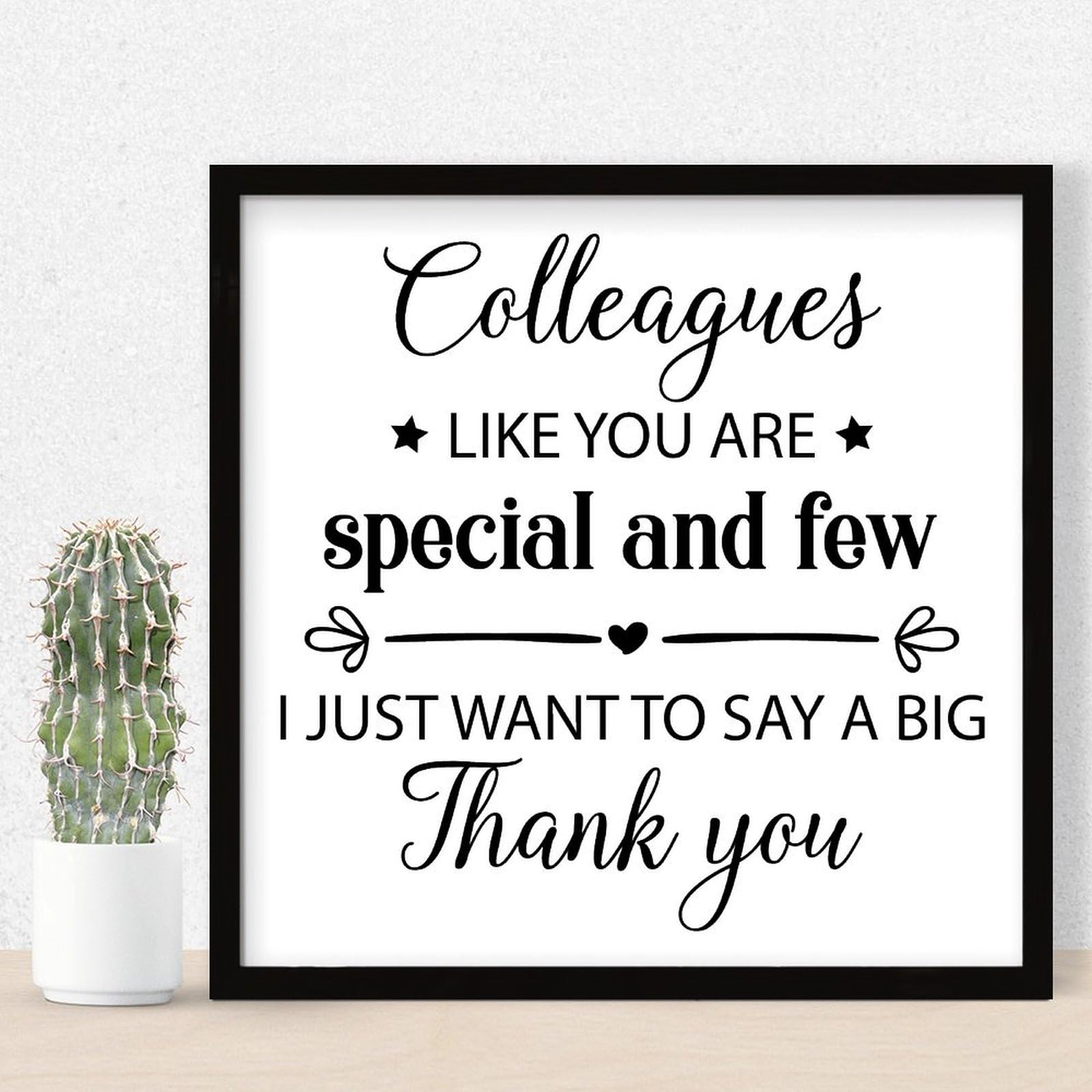 Plaque en bois Colleagues Like You Are Special : cadeau d'amitié touchant pour un collègue en or