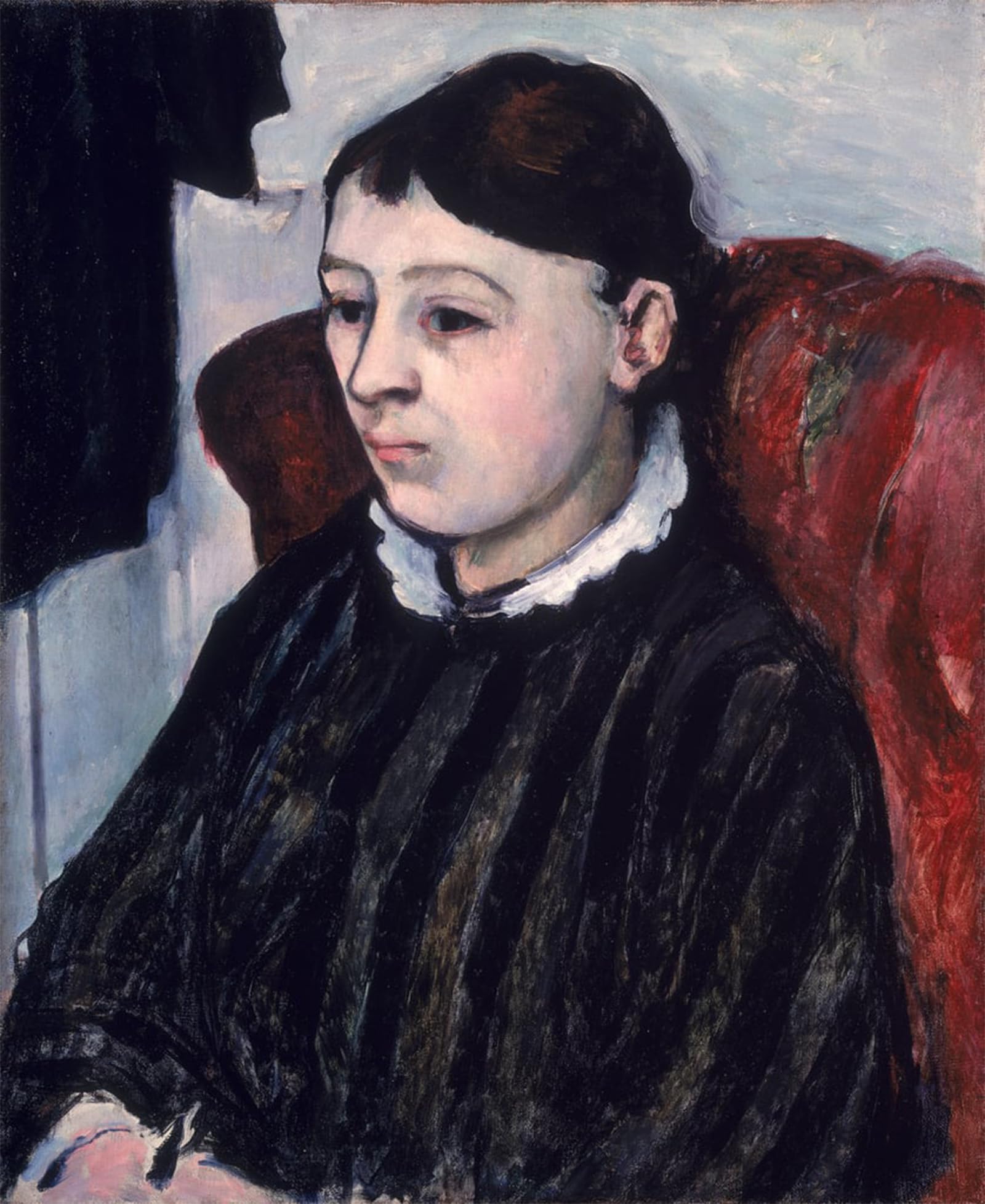 POSTERIIk Famous Modern Artwork Art Mural Madame Cezanne by Paul Cézanne Oil Paintings Pictures for Home Decor 60x90cm