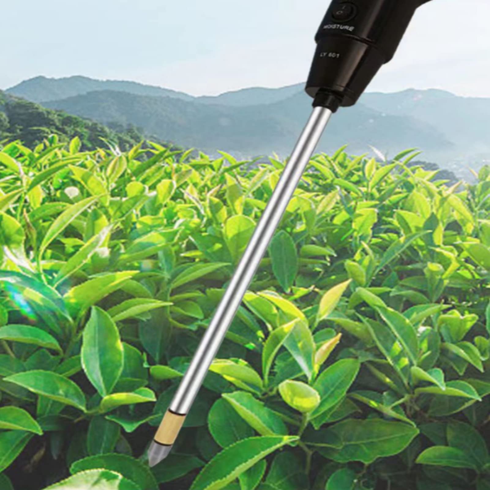 Medidor de EC de suelo directo digital Probador de temperatura de conductividad eléctrica Detector de fertilidad de nutrientes del suelo para flores Hierba Planta Jardín Granja Césped