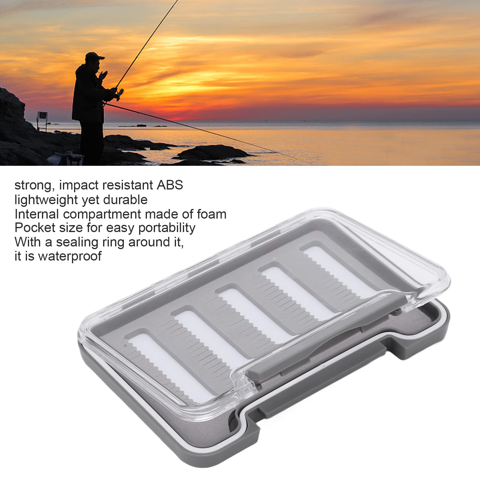 Étui à Mouches De Pêche Perrine - Avec Mouches Incluses - Aluminium - Occasion Bon état