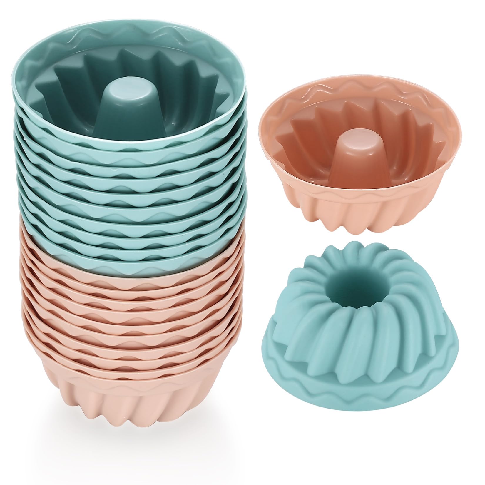 Stampo Per Torta A Ciambella In Silicone | 25 Cm Antiaderente | Per Dolci, Pudding E Bignè | Rilascio Rapido - Foto 7