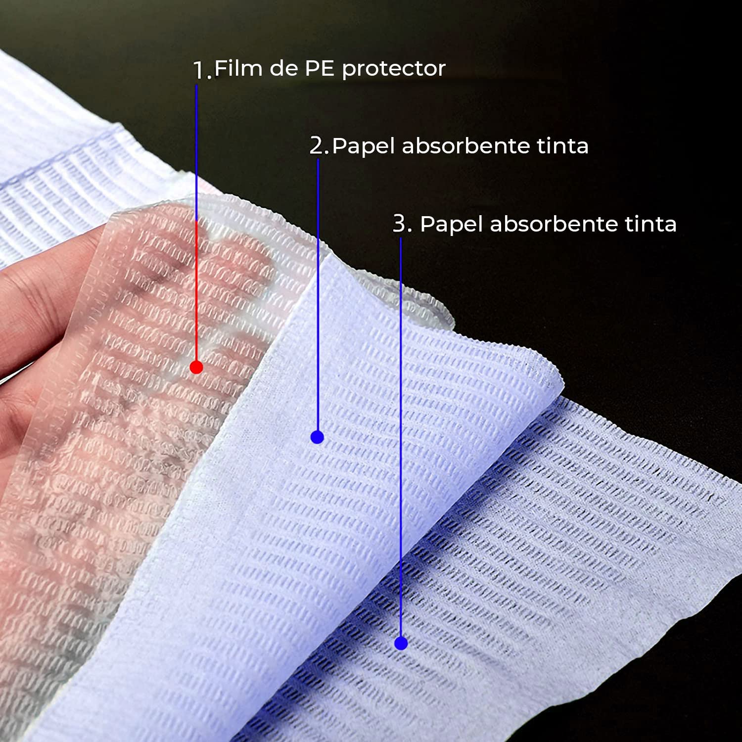 150 pezzi di bavaglini dentali, bavaglini monouso premium usa e getta, coprisedili per tatuaggi, vassoio per tatuaggi pulito, forniture per tatuaggi multiuso, blu