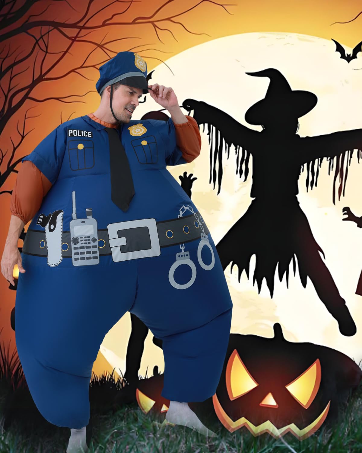 FUNFOCUS Inflatable police Costume - Image 4