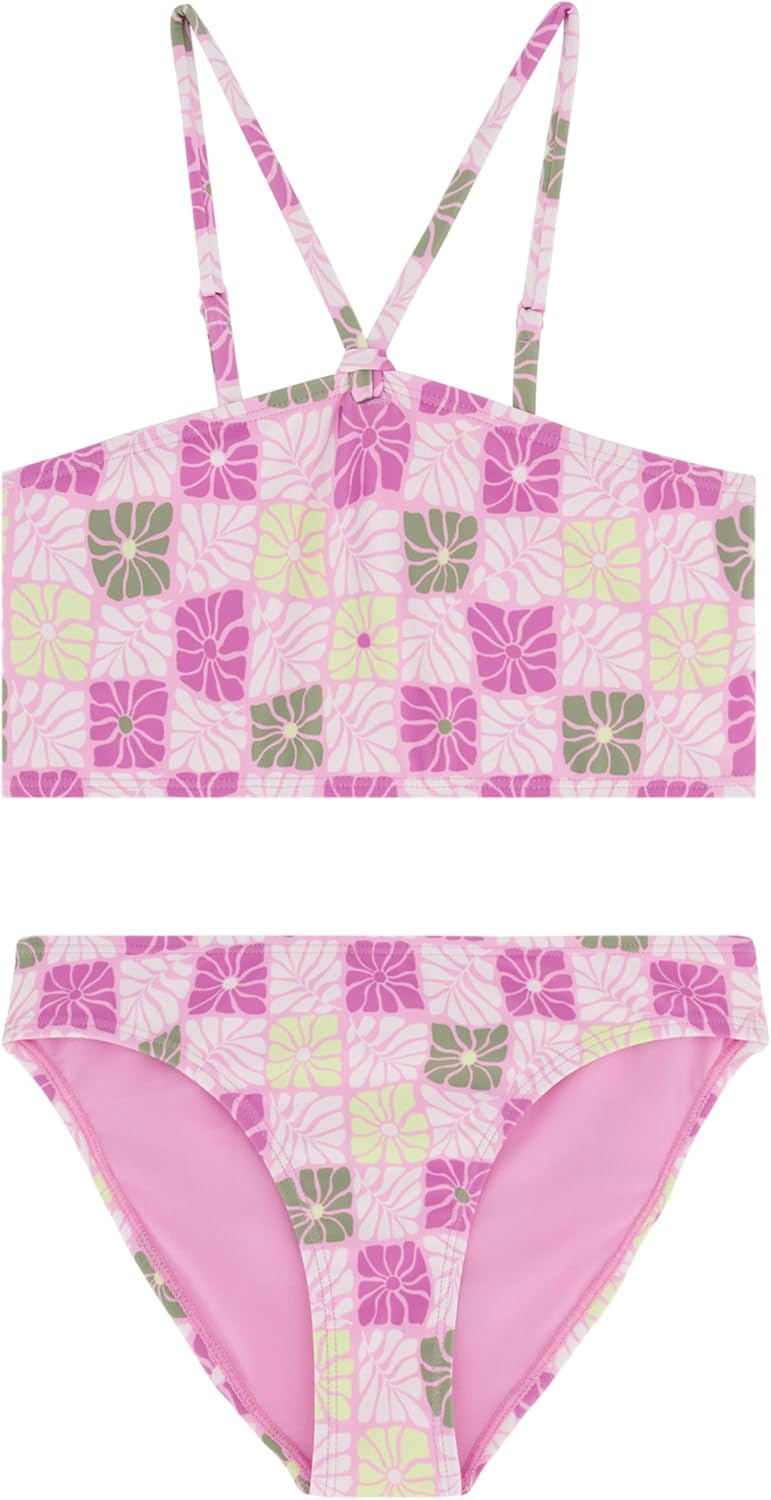 Roxy Girls' Two-Piece Bikini Swimsuit Set, UPF 50+ Sun Protection, Quick-Dry... - Picture 21 of 44