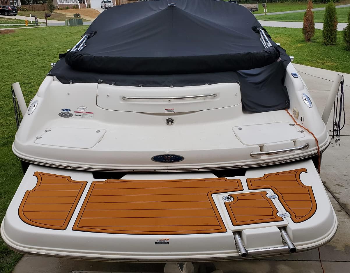 Boat EVA Faux Teak Decking Floor Compatible with 2006 Chaparral 310 Signature Swim Platform and Cockpit