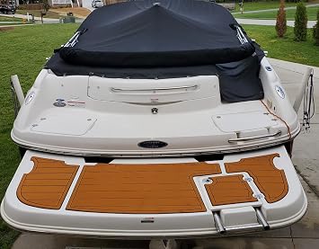 Boat EVA Faux Teak Decking Floor Compatible with 2006 Chaparral 310 Signature Swim Platform and Cockpit