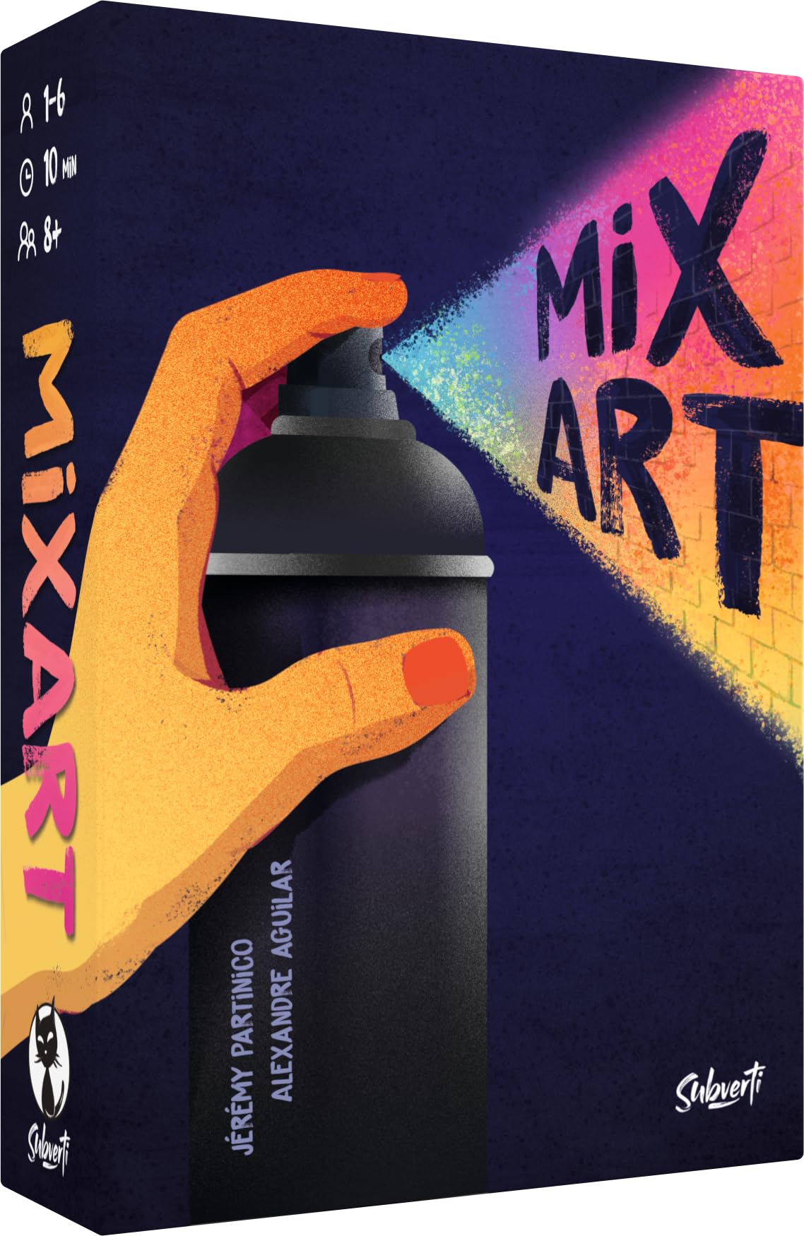 Blackrock Games MIXART - Quick and Fun Card Game for Ages 8 and Above - Speed and Observation - Ideal Party Game for Family and Friends - for 1 to 6 Players - Domino Reinvented - Subverted