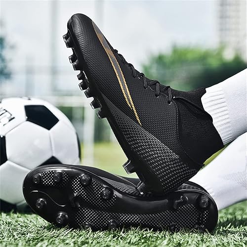 Miniatura 4 de MDPCX Zapatos de fútbol unisex competitivos para hombres y mujeres, para interiores y exteriores, botas de fútbol atlético, césped, equipo Mundial,