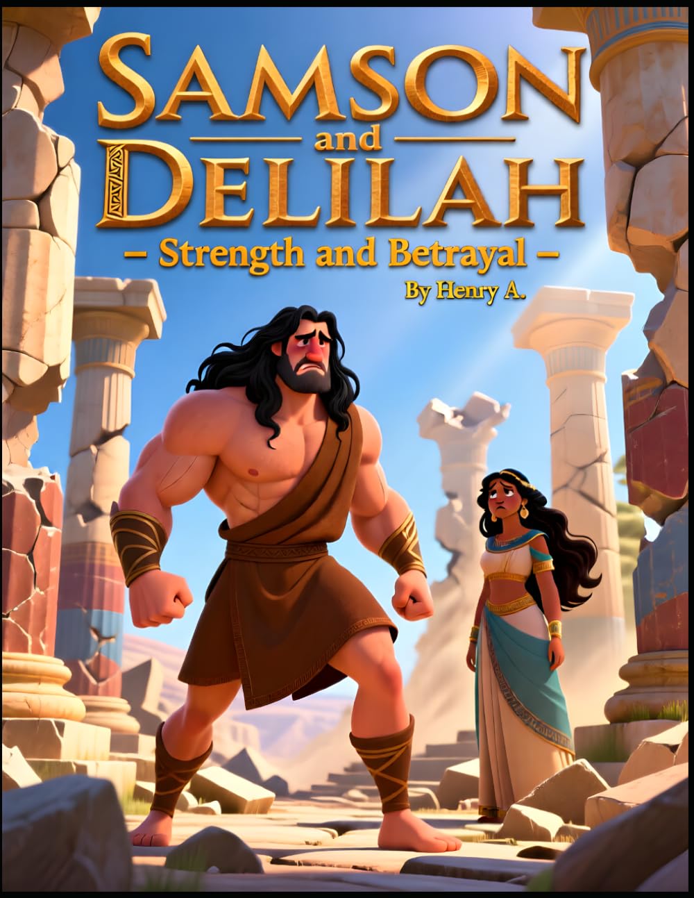 Samson and Delilah – Strength and Betrayal | Bible storybook ages 4-8 | Moral storybook about faith and strength | Christian bedtime stories for kids ... | Bible story about courage and obedience