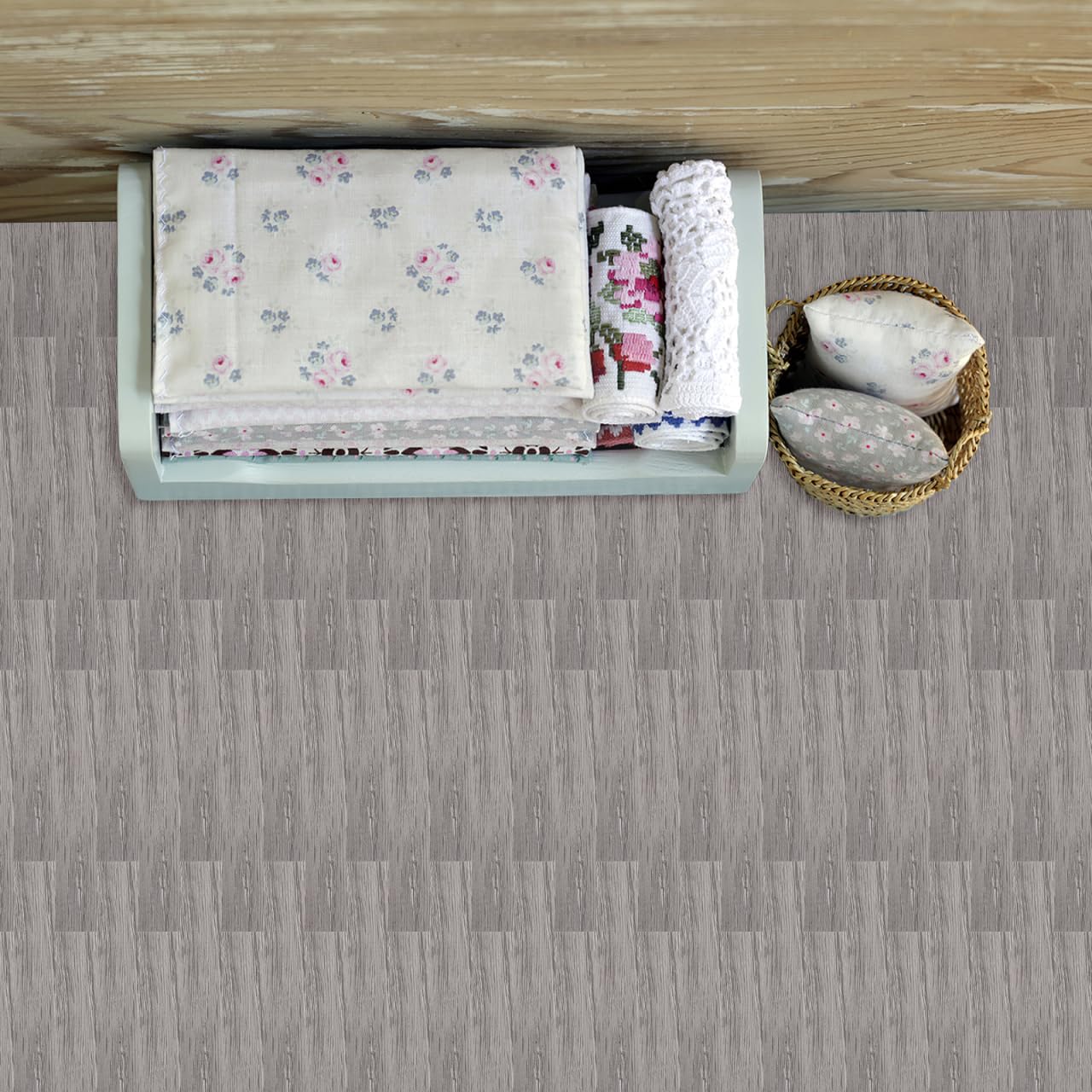 40Pcs Grey Wood Doll House Flooring Miniature Floor Tiles for Doll House Accessories Diy Crafts Durable Dollhouse Floorboards - Image 4