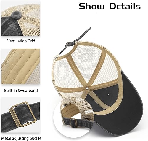 Miniatura 7 de Gorra de béisbol Shit Show Crew Member Gorra de béisbol para mujer Gorra de mezclilla gráfica ajustable