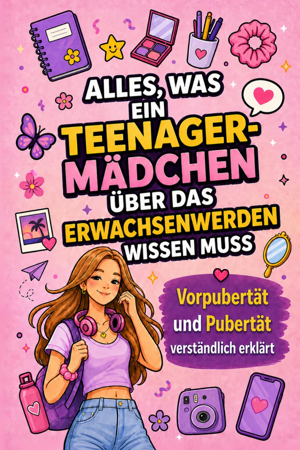 Alles, was ein Teenager-Mädchen über das Erwachsenwerden wissen muss: Ein umfassender Guide, um Pubertät, Emotionen, Körper und Periode zu verstehen — und den Alltag selbstbewusst zu meistern