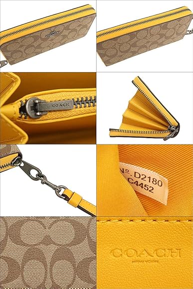 Amazon | [コーチ] 財布(長財布) FC4452 C4452 カーキ×オーカー