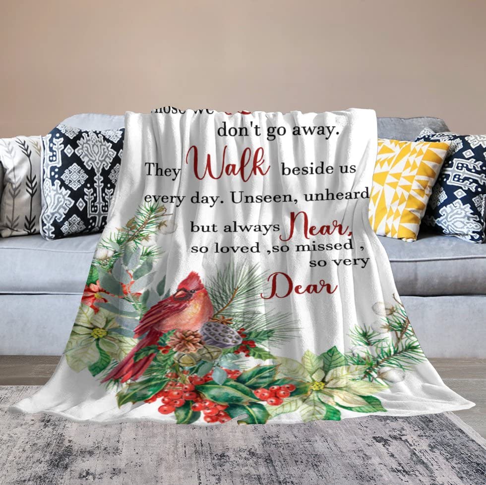 Couverture duveteuse lit et canapé plaid Cardinal Those We Love