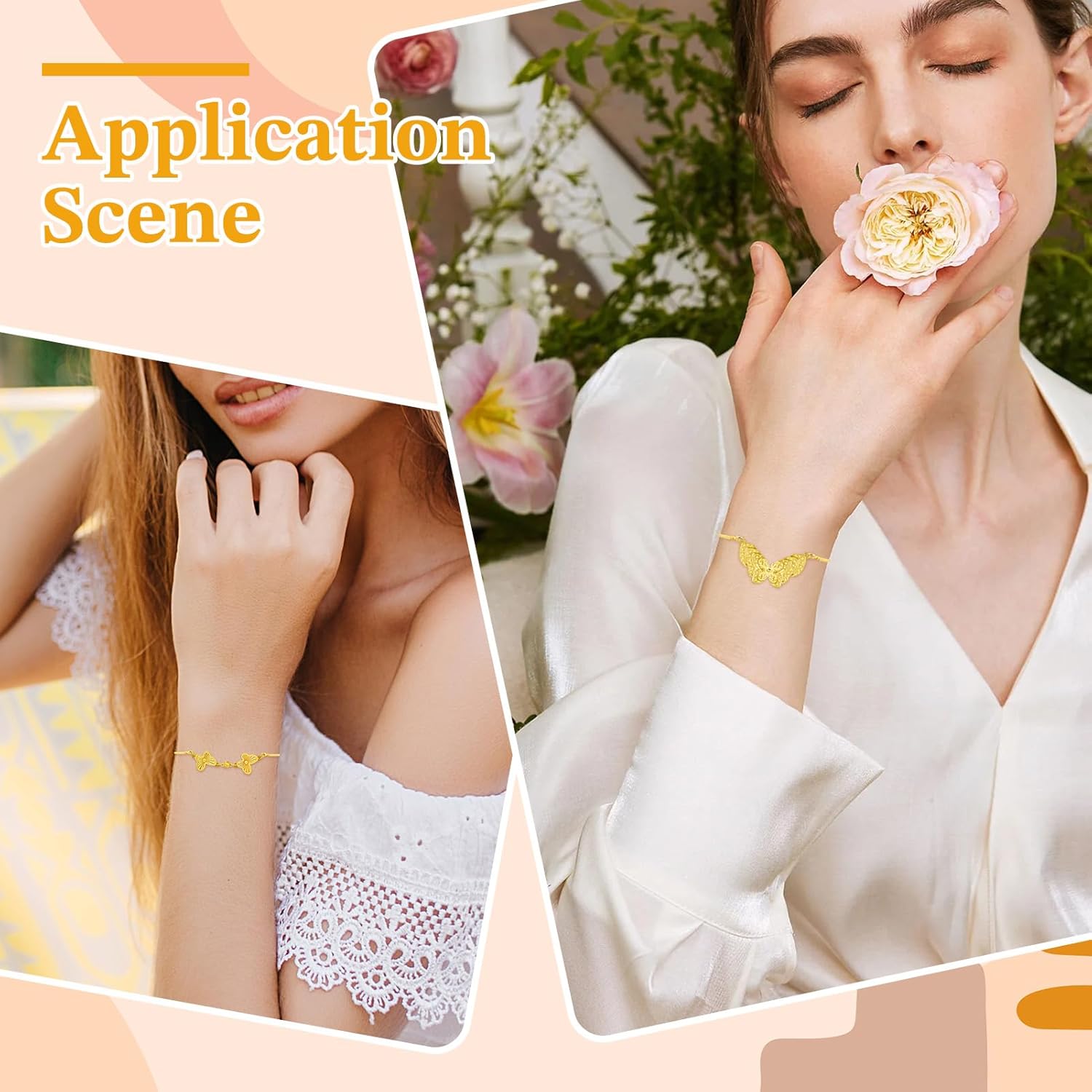 4pcs Adjustable Slider Bracelet for Jewelry Making, Bracelet Extender Chains with Rhinestones Ends Slider Extender Chains for Women DIY Bracelets Jewelry Craft Supplies(18K Gold) - Image 6