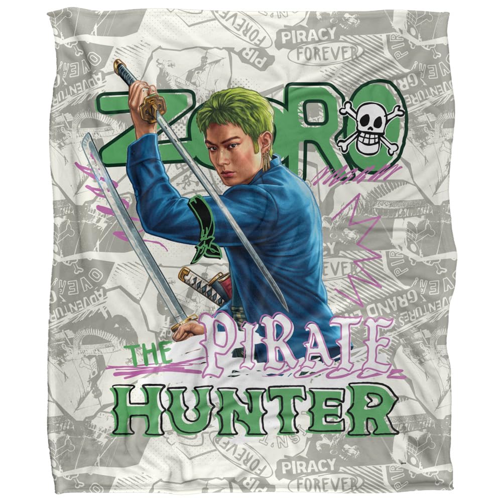One Piece Zoro The Pirate Hunter Silky Touch Super Soft Throw Blanket 152 X 127 Cm