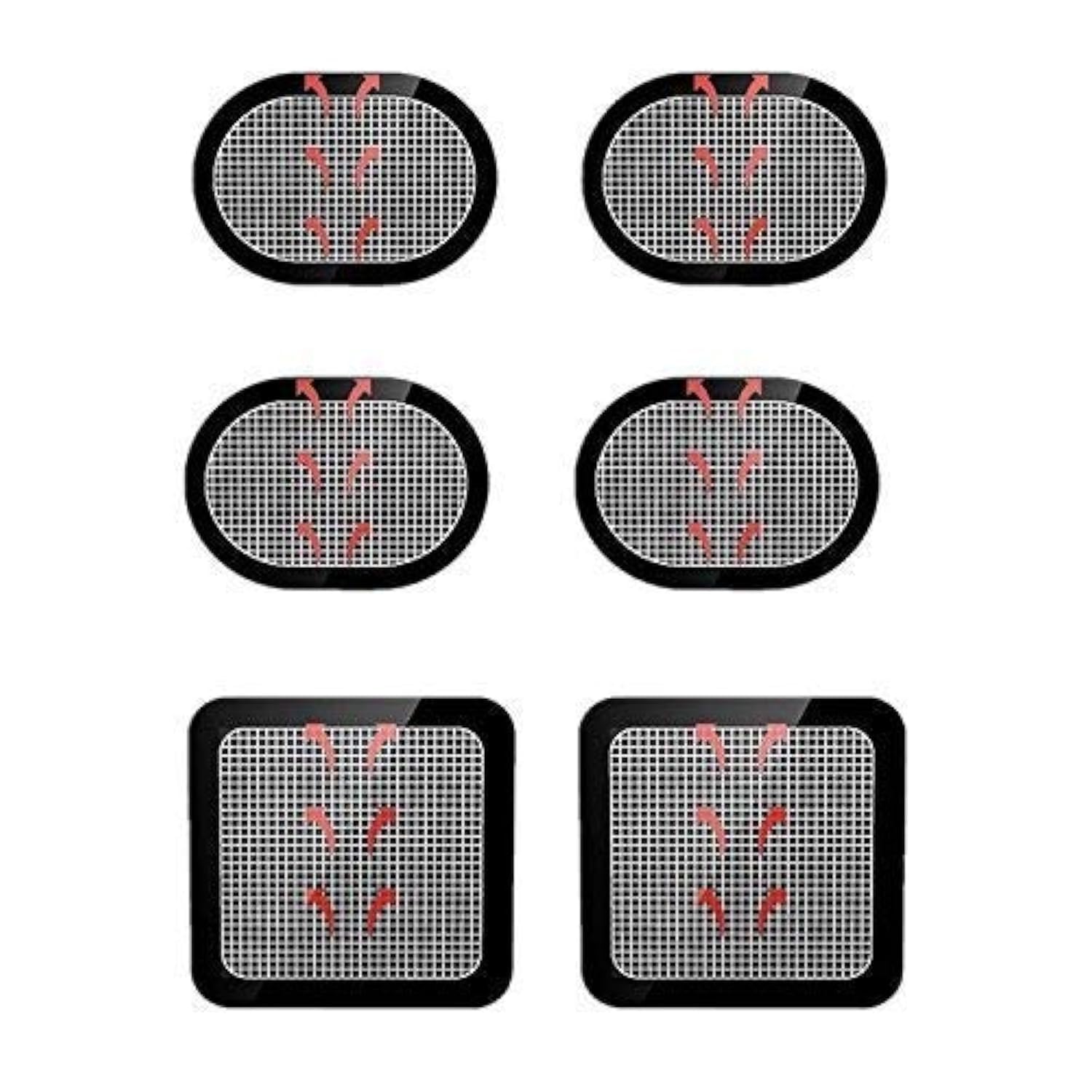 Gel Pads Replacement Unit Set Pack for Abdominal Belts 2 Set (6 Gel Pads)