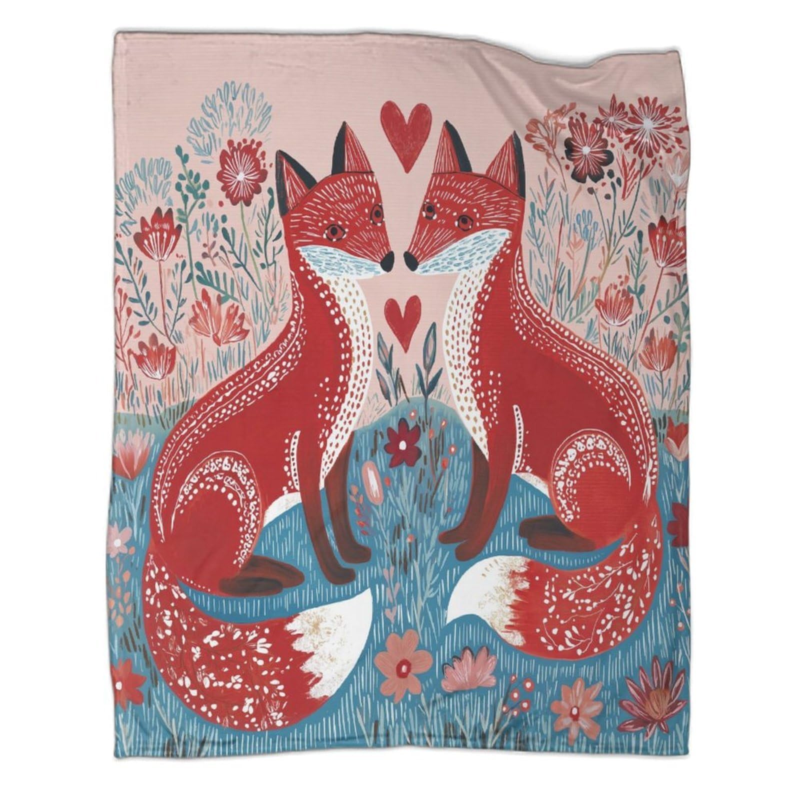 kaiyun Slavic Tails Green Print Love Blanket 3D Printed Throws Suitable Teens Adults Soft Plush Suitable for Holiday Bed Sofa 80x90inch(200x230cm)