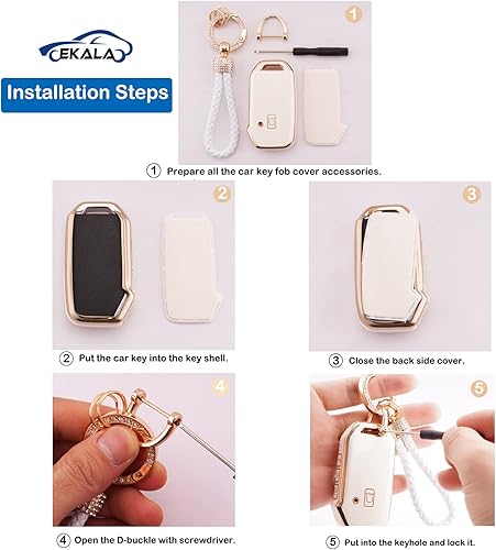 Miniatura 4 de EKALA Funda para llavero Kia 5 botones de TPU suave cubierta completa fundas de protección para llaves de Kia Cerato Ceed Forte NIRO Seltos Sorento