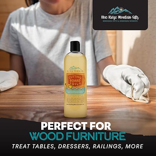 Miniatura 6 de Blue Ridge Mountain Gifts Acondicionador para tablas de cortar de madera, aceite de madera natural de grado alimenticio para tablas de cortar
