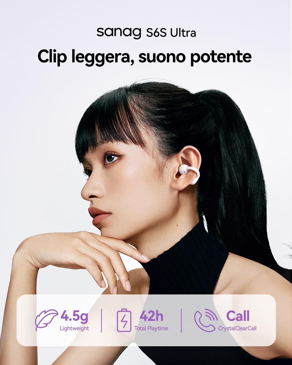 Sanag S6s Ultra Bone Conduction Earphones - Dettaglio