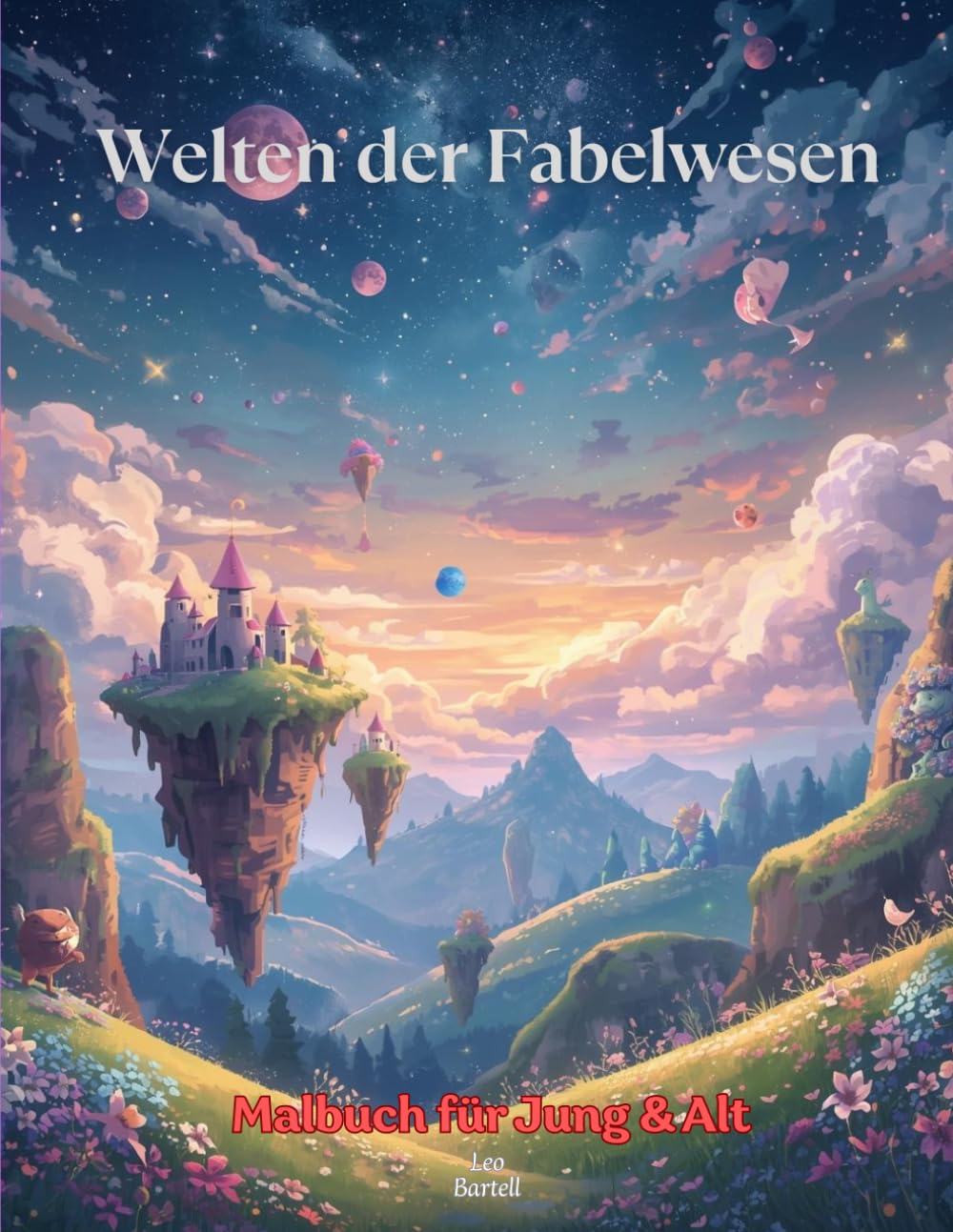 Welten der Fabelwesen: Malbuch für Jung & Alt