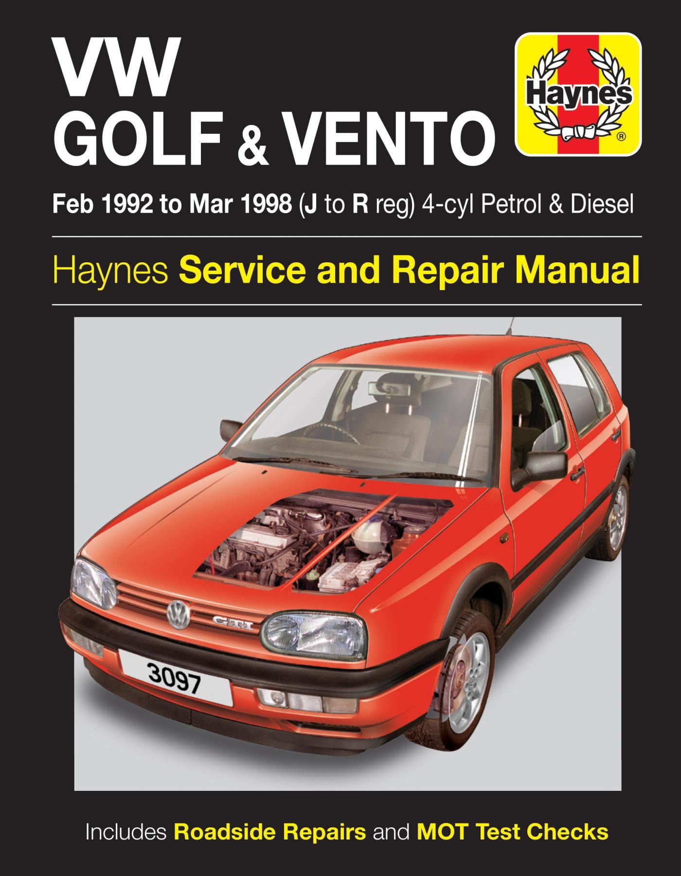 VW Golf & Vento Petrol & Diesel (Feb 92 - Mar 98) by Haynes Publishing