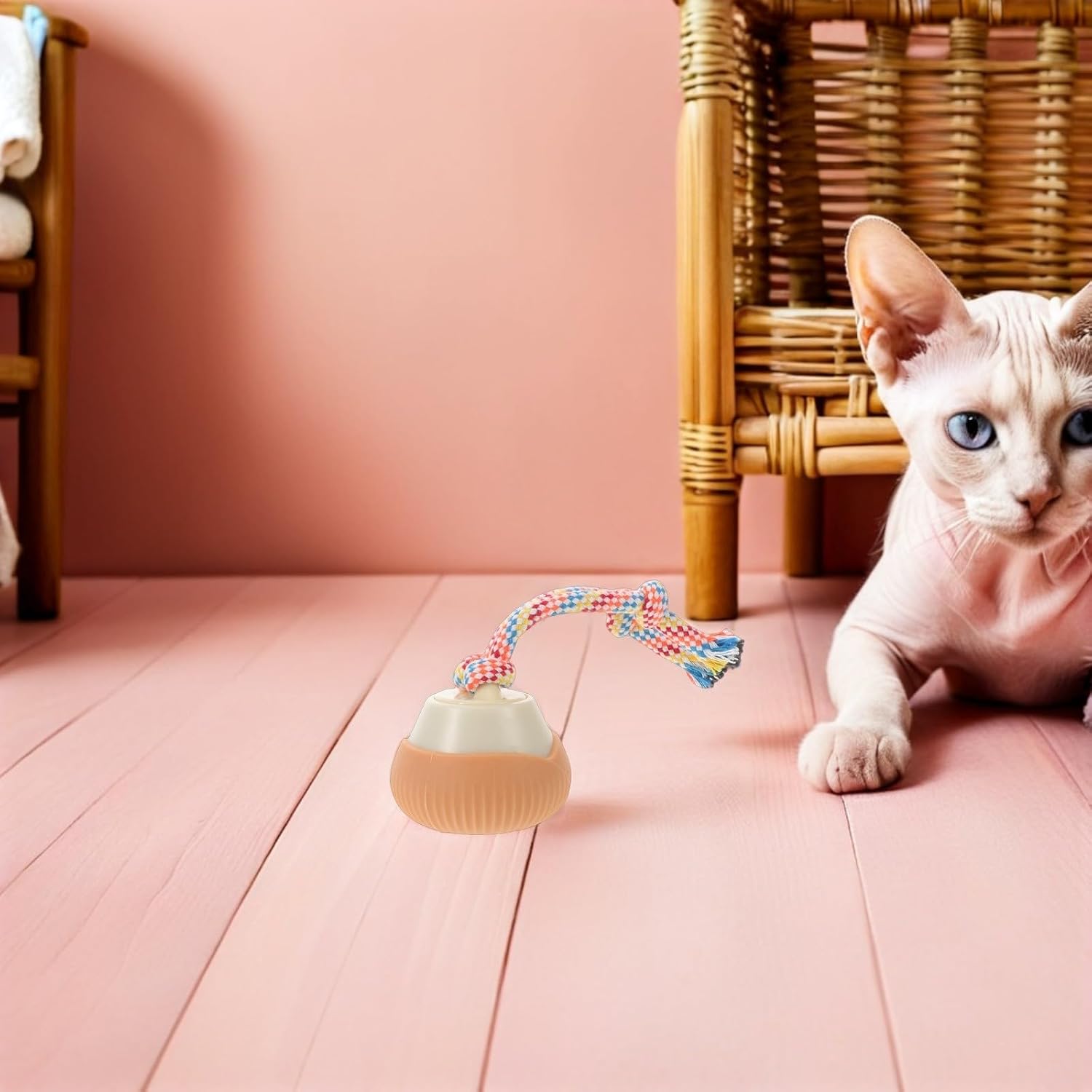 Smart Rotating PET Ball Toy with Automatic Sensing for Cats image 5