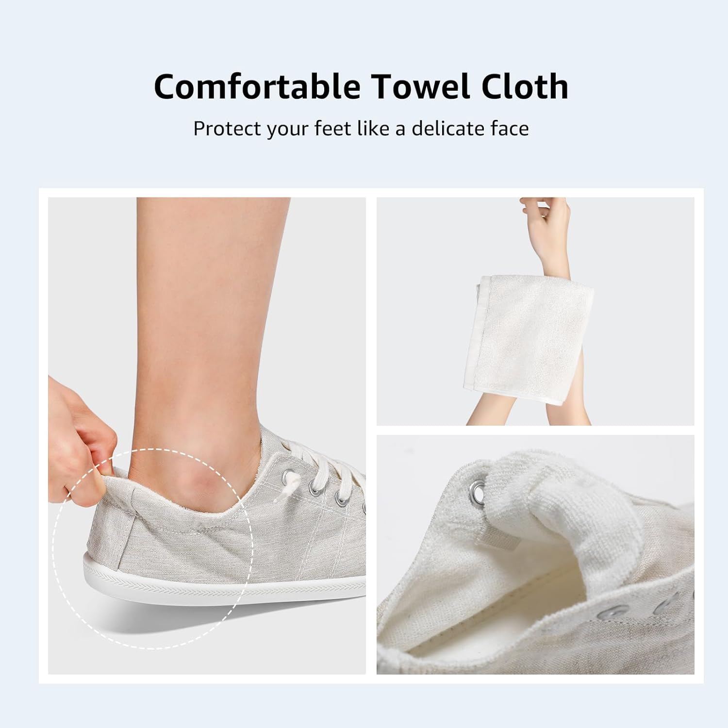 STQ Women Slip On Sneakers, Comfortable Casual Canvas Shoes - Image 5