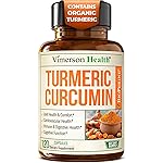 Turmeric Curcumin Supplement with Black Pepper Extract - High Potency Organic Turmeric 1200mg & 95% Curcuminoids for Joint & Digestive Health - Joint Support Supplement - 120 Vegan Curcuma Capsules
