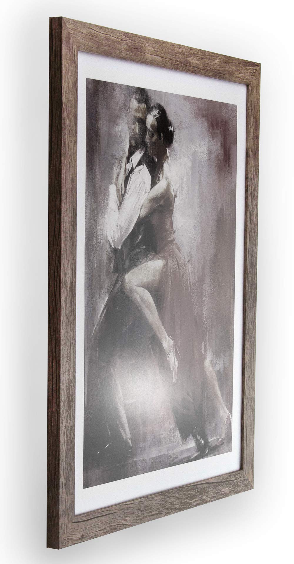 BIRAPA Monaco Bilderrahmen Holz 50x70 cm Apfel - Wechselrahmen Bilderrahmen Plexiglas - für Fotos, Bilder & Poster