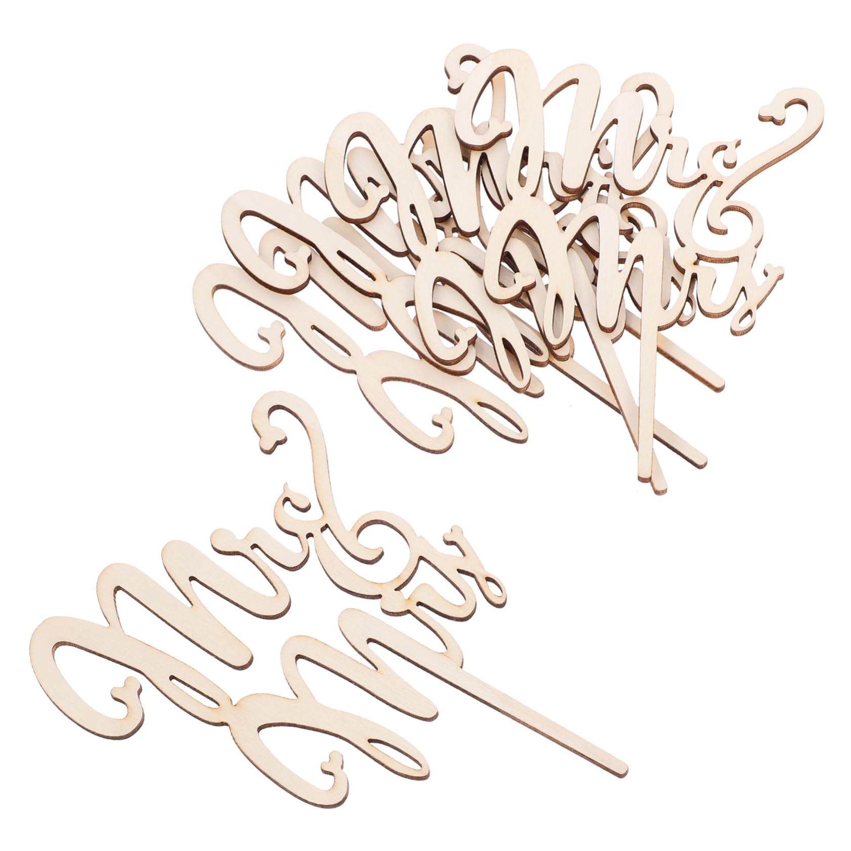 Alipis 20pezzi Decorazione per Nuziali Sposi Cake Topper per Matrimoni Mr Mrs per Celebrazioni Speciali