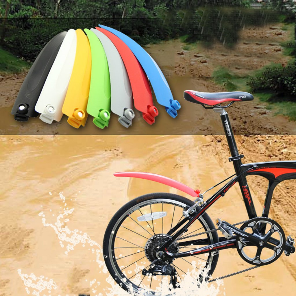 + Fahrrad Schutzblech Steckschutzblech Mudguard Farbwahl, Schwarz