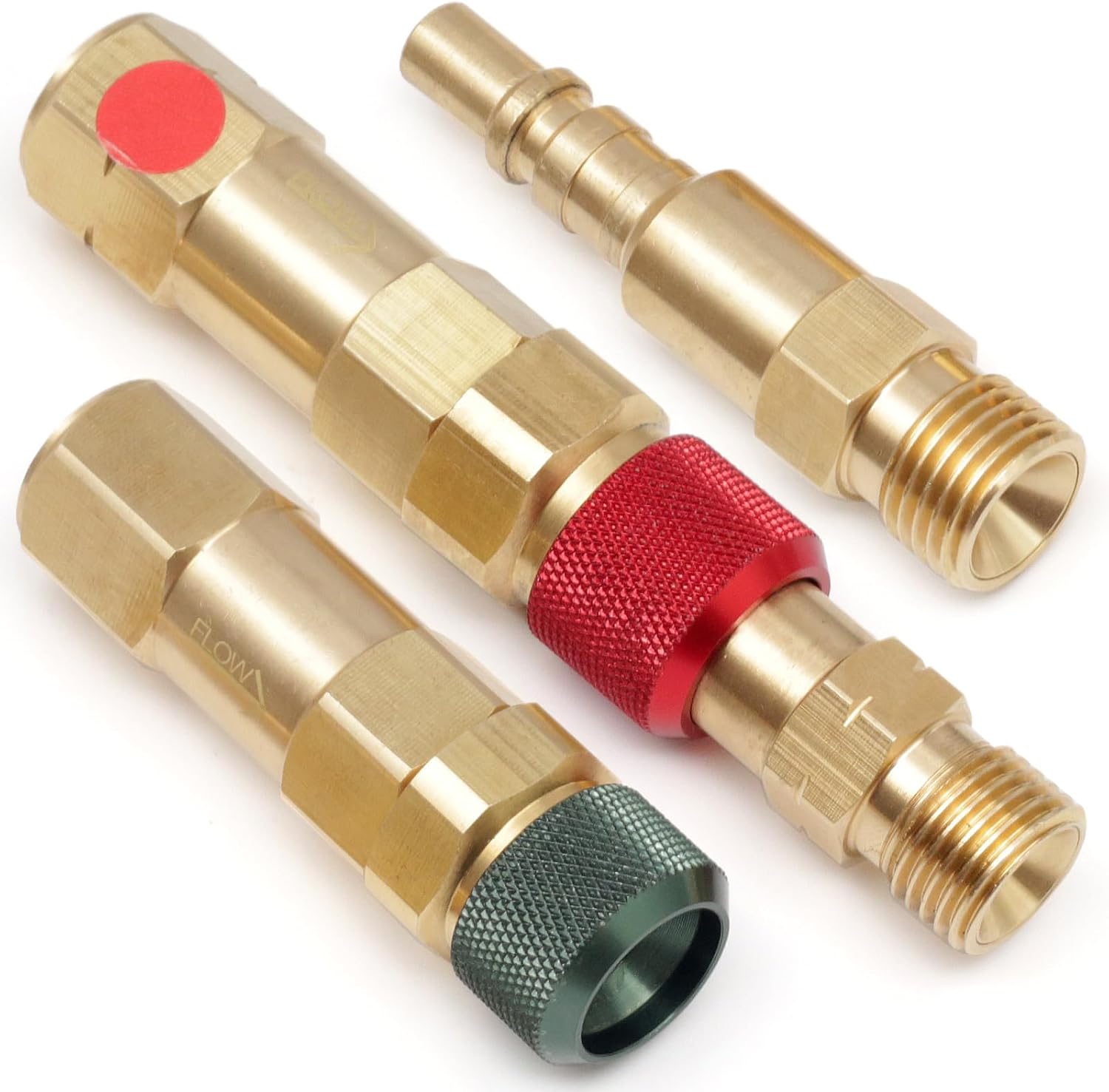 QDB30 Regulator to Hose Quick Connect Set with Check Valve for Torch Welding Brass Fittings 312-QDB30
