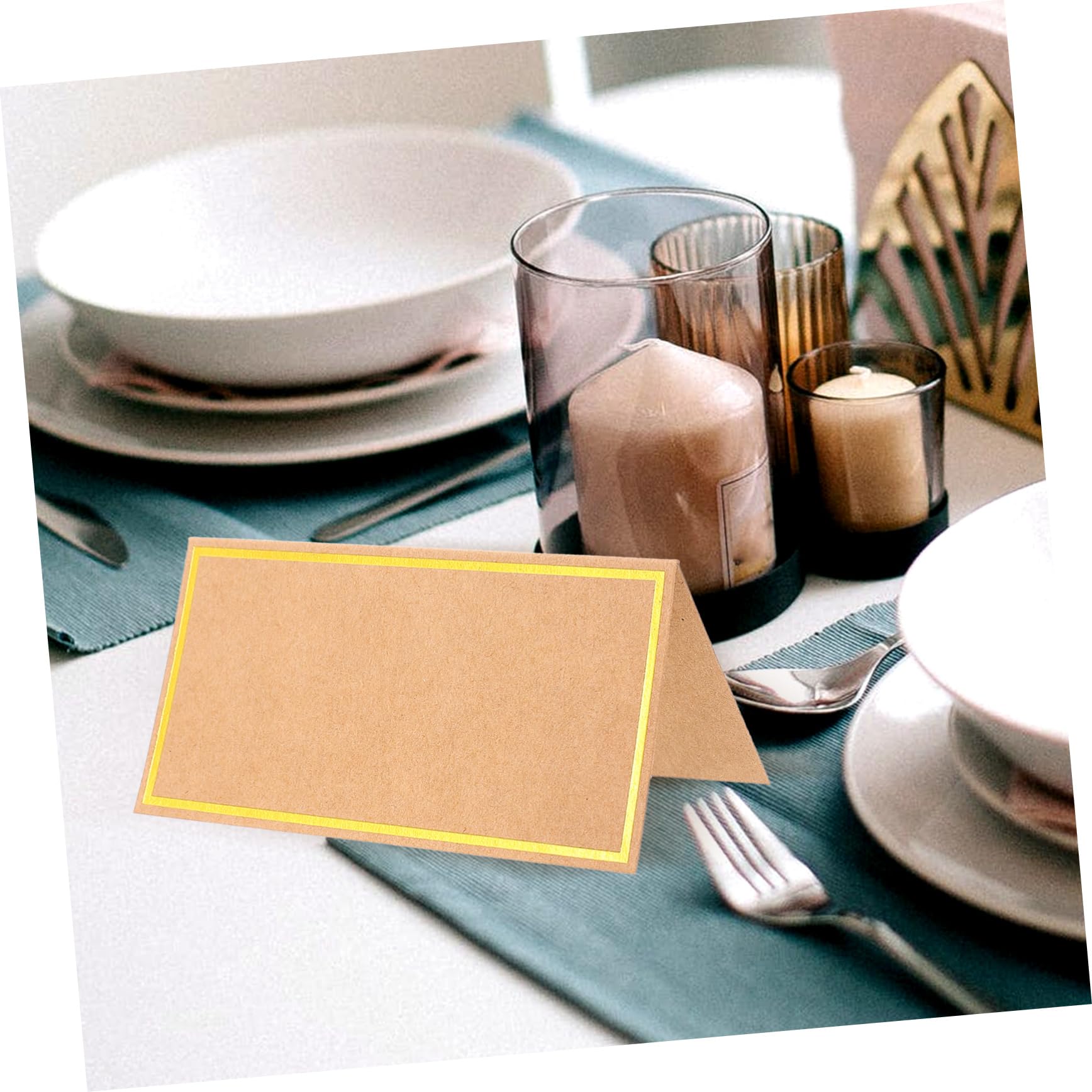 SHINEOFI 150stücke Hochzeit Platzkarten Mit Goldprägung Elegante Tischkarten Für Hochzeiten Feiern Und Events Blanko Tischreservierungskarten Aus Kraftpapier