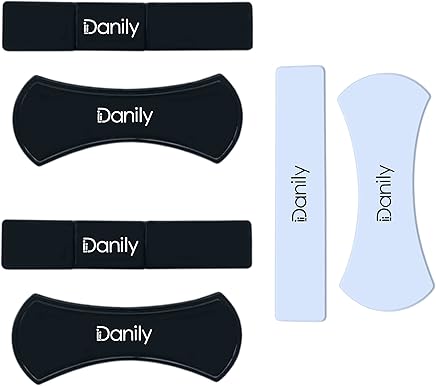 Danily Paquete de 4 Almohadillas Adhesivas para Soporte Universal de tel?fono m?vil Flourish Lama: Almohadillas de Gel de nanotecnolog?a, Incluye Paquete 2 Adhesivos de Goma de Color Blanco