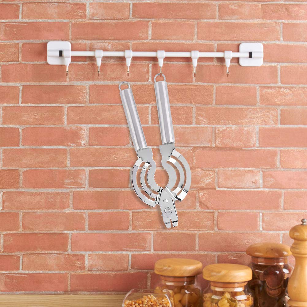 Under Cabinet Jar Lid & Bottle Opener, Pilipane Stainless Steel Jar Opener, Opens Any Size Jar, Lid sealing Remover Lid Off, Jar Opener, For babies, Weak Hand And Seniors With Arthritis, Pilipa