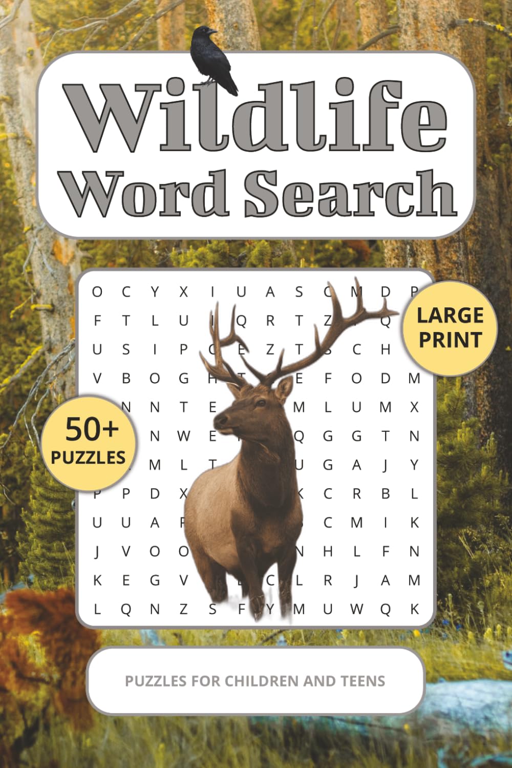 Wildlife Word Search Puzzle: Take a Trip around the Explore the Worlds Wildlife | 6x9 Inches, 110 Pages | 50+ Puzzles | Solutions Included