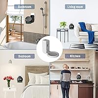 Vista 4 de Diyeeni Soporte de altavoz inteligente Echo Dot de 4 generación, soportes de pared para altavoces de enchufe de pared, soportes de montaje