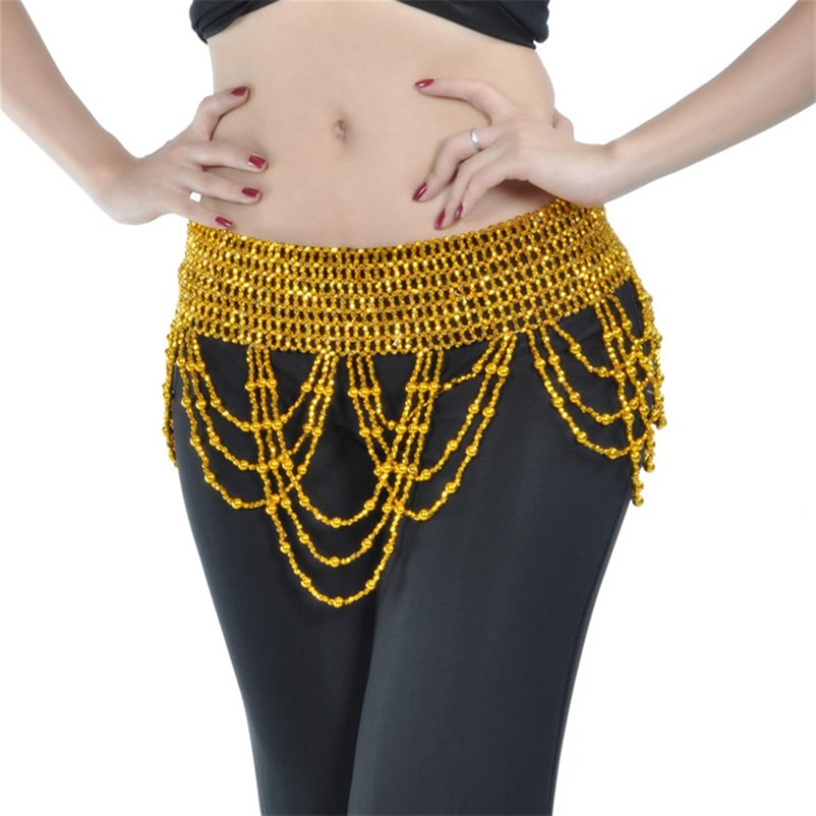 Amazon.com: Belly Dance Skirt Belly Dancing Waist Chain Hip ​Beads