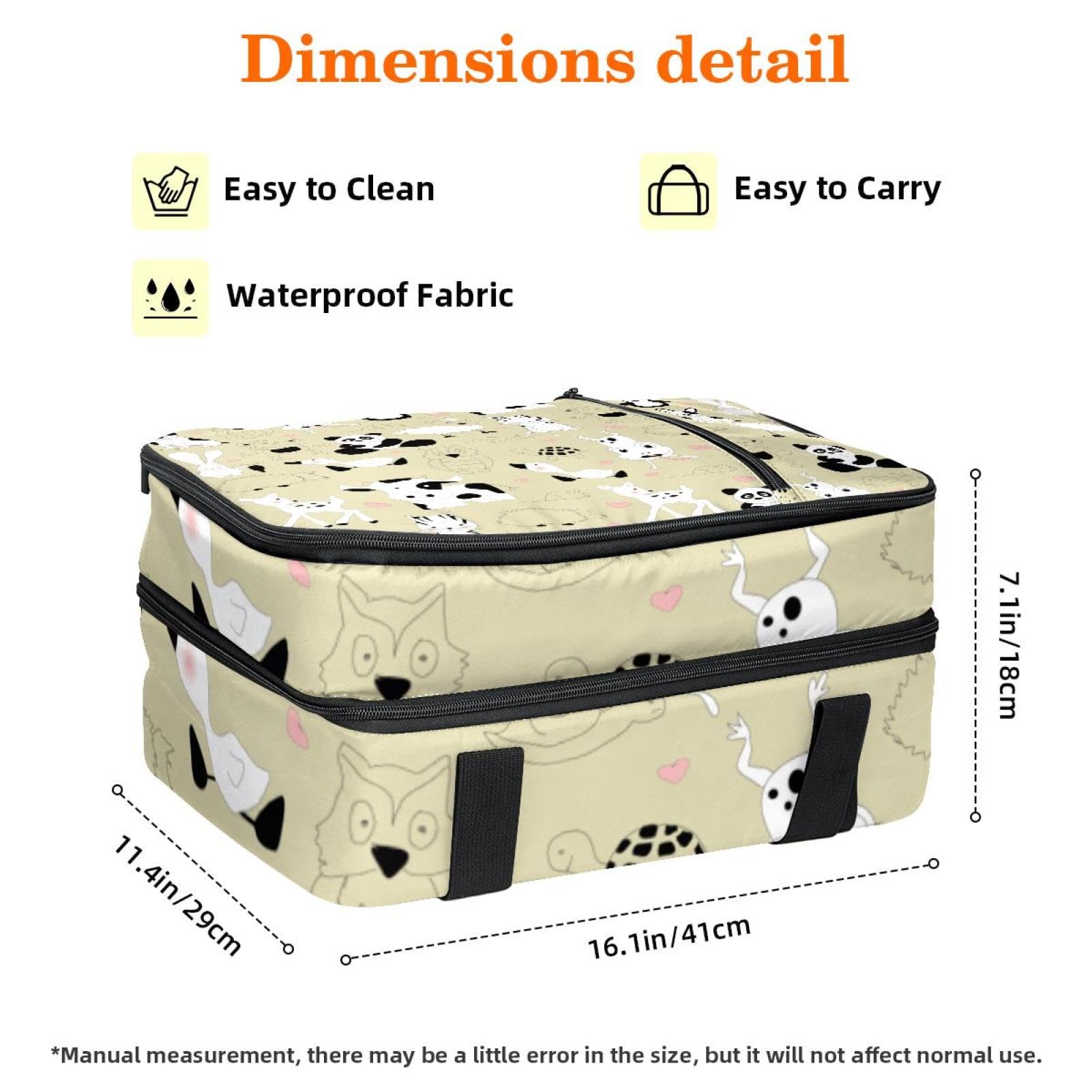 Grand sac à déjeuner isotherme pour homme et femme, double couche, étanche, étanche, réutilisable, sac fourre-tout pour le travail, l'école, le pique-nique, la plage, le camping, les voyages, motif