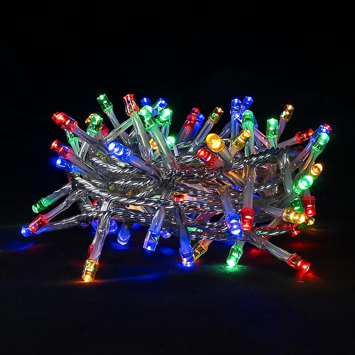 Multicolor Christmas String Lights - 100 LED String Lights Plug in for Tree