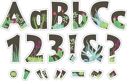 Miniatura 3 de BARKER CREEK Paquete de 2 letras emergentes de 4 pulgadas, pinchos, anima tus tableros de anuncios con estas letras coloridas, 510 letras mayúsculas