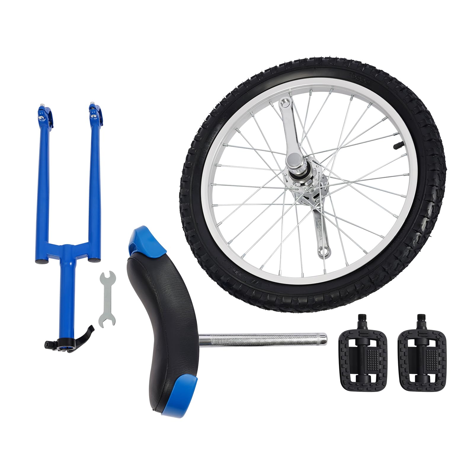 18 Zoll Einrad für Sport, Verstellbares Einrad-Fahrrad Balance Training für 5-60 Jahre, Manganstahl-Rahmen, Tragkraft bis 75 kg