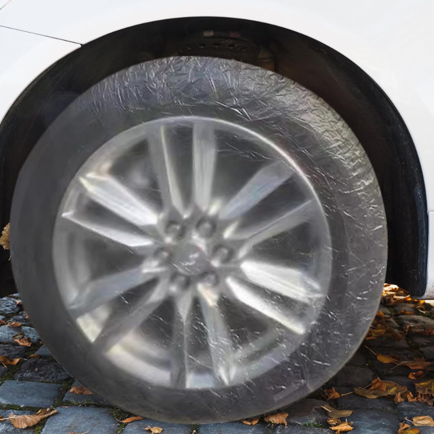 PE Plastic Disposable Protector Tire Covers for Cars and Trucks