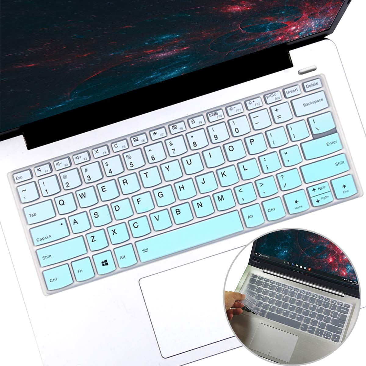 2Pack Keyboard Cover for Lenovo Yoga C740 C940 14" /Lenovo Yoga 6 13ARE05 13ALC6 /Yoga C930 930 920 13.9" /Yoga 720 720S 730 13.3" /Yoga 720 12.5" /