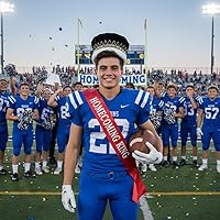 Vista 7 de Anderson's Majestic - Coronas de terciopelo King con banda de estrella, 6 pulgadas, corona para hombre, baile de graduación, regreso a casa, realeza