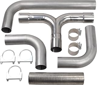 5 Inch T Pipe Dual Smoker Exhaust Stack System
